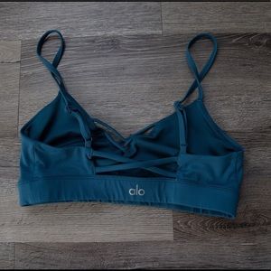 ALO Yoga Interlace Bra in Legion Blue